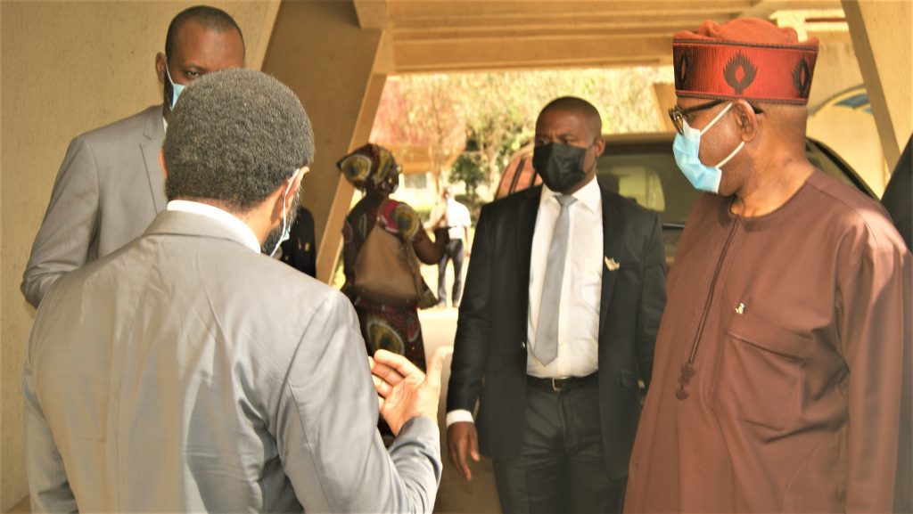 Hon Minister of State for Health taking a guided tour of the Institute's laboratories and facilities