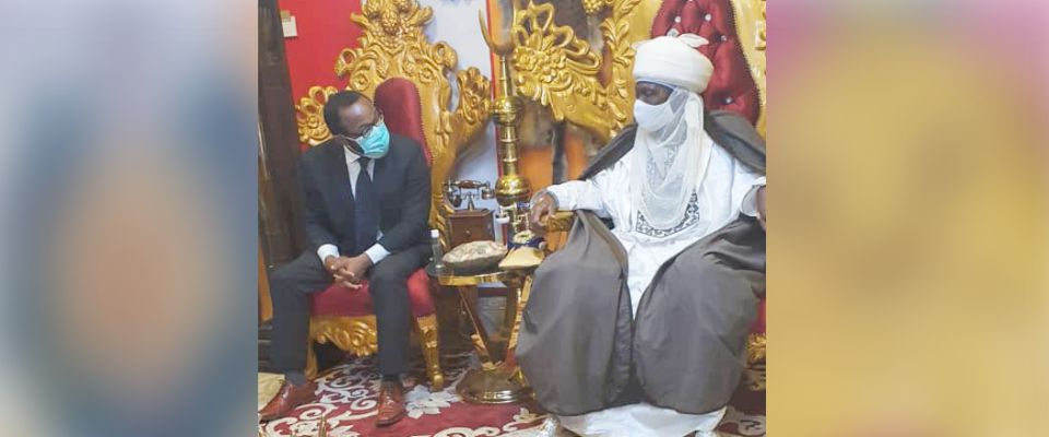 Dr. Obi Adigwe, Director General, NIPRD with HRH the Emir of Jiwa Chiefdom, Dr. Alh. Musa Idrisu